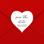 Moderne, saubere Save the Date Hochzeitsankündigun Herz-Aufkleber<br><div class="desc">Die Einführung unseres "Modern Clean Save the Date Wedding Announcement Heart Sticker", wo Einfachheit und Herzenslust aufeinander treffen. Mit seinem schlanken Design und der liebenswerten Herzform verkörpert dieser Aufkleber das Wesen moderner Romantik. Seine klaren Linien und seine schlichte Eleganz machen es zu einer vielseitigen Ergänzung zu jedem Hochzeitsthema. Was sie...</div>