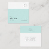 Moderne saubere vielseitige quadratische visitenkarte (Vorne/Hinten)