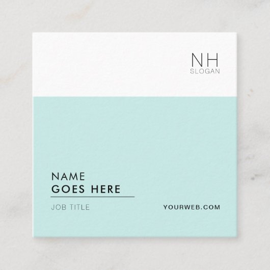 Moderne saubere vielseitige quadratische visitenkarte (Vorderseite)