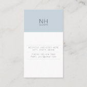 Moderne saubere vielseitige vertikale Visitenkarte (Rückseite)