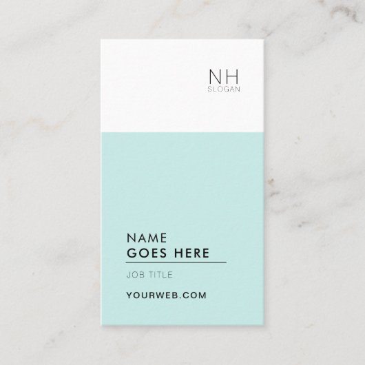 Moderne saubere vielseitige vertikale Visitenkarte (Vorderseite)