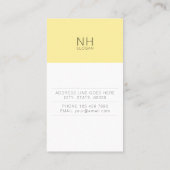 Moderne saubere vielseitige vertikale Visitenkarte (Rückseite)