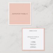 Moderne saubere Vorlage Beruflich elegant Quadratische Visitenkarte (Vorne/Hinten)