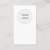 Moderne saubere weiße QR-Code Soziale Medien Visitenkarte (Rückseite)