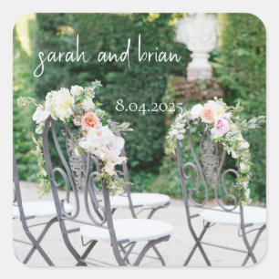 Moderne Save the Date angepasste Aufkleber