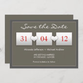 moderne Save the Date Einladung (Vorne/Hinten)