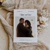 Moderne Save the Date-Einladung mit Foto Einladung