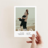 Moderne Save the Date-Einladung mit Foto Einladung