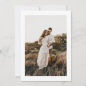 Moderne Save the Date Foto-Announctions-Karte (Rückseite)