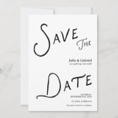 Moderne Save The Date Foto Einladung (Vorderseite)
