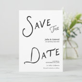 Moderne Save The Date Foto Einladung (Stehend Vorderseite)