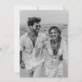 Moderne Save The Date Foto Einladung (Rückseite)