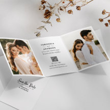 Moderne Save the Date-Foto-Hochzeit