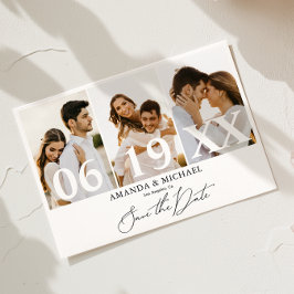 Moderne Save the Date-Foto-Hochzeit Einladung