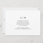 Moderne Save the Date-Foto-Hochzeit Einladung (Rückseite)