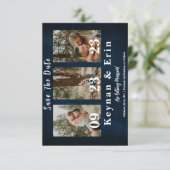Moderne Save the Date FotoCollage (Stehend Vorderseite)