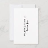 Moderne Save the Date FotoCollage (Rückseite)