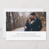 Moderne Save the Date FotoCollage Einladung (Rückseite)