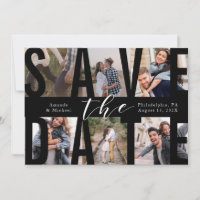 Moderne Save the Date FotoCollage
