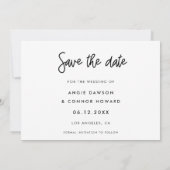 Moderne Save-the-Date-Fotokarte Save The Date (Rückseite)