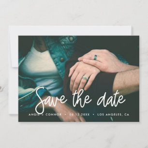 Moderne Save-the-Date-Fotokarte Save The Date