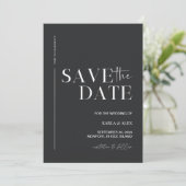 Moderne Save the Date Hochzeit Einladung (Stehend Vorderseite)