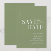 Moderne Save the Date Hochzeit Einladung (Vorne/Hinten)