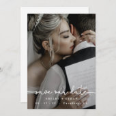 Moderne Save the Date Hochzeit, Vorlage, Foto Invi Einladung (Vorne/Hinten)