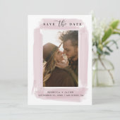 Moderne Save The Date Hochzeitsfoto (Stehend Vorderseite)