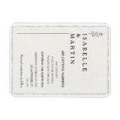 Moderne, Save the Date Imitate, die an der Kante b Magnet (Horizontal)