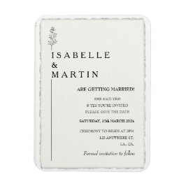 Moderne, Save the Date Imitate, die an der Kante b Magnet