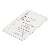 Moderne, Save the Date Imitate, die an der Kante b Magnet (Linke Seite)