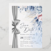 Moderne Save The Date Karte (Vorderseite/Rückseite)