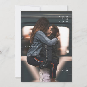 Moderne Save the Date-Karte Einladung