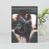 Moderne Save the Date-Karte Einladung (Stehend Vorderseite)