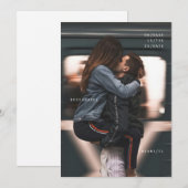 Moderne Save the Date-Karte Einladung (Vorne/Hinten)