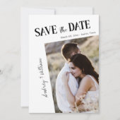 Moderne Save the Date--Karte für Fotos Minimalisti Einladung (Vorderseite)