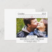 Moderne Save-the-Date-Karten Save The Date (Vorne/Hinten)