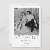 Moderne Save The Date Mit Foto Einladung (Vorderseite)