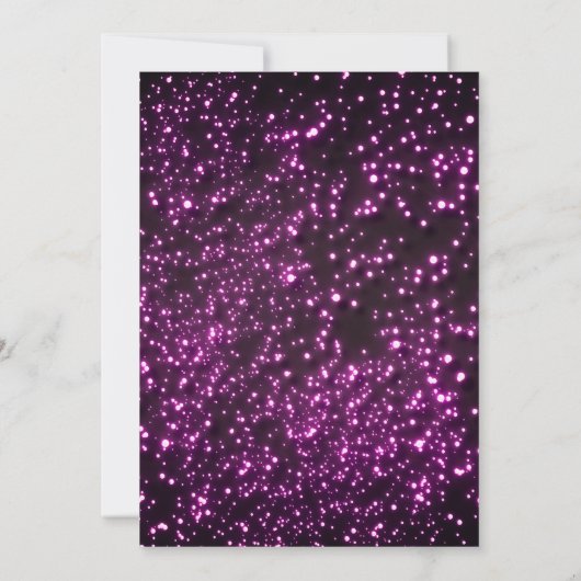 Moderne Save the Date Neon Pink Hochzeit Einladung (Rückseite)