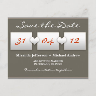 moderne Save the Date Postkarte