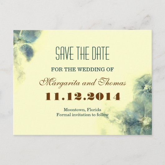 moderne Save the Date Postkarten (Vorderseite)