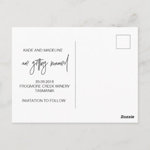 Moderne Save-the-Date-Postkarten-Einladungen Postkarte