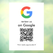 Moderne Scan-to-Review-Google-QR-Code-Geschäftsbes Fensteraufkleber (Blatt 3)