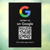 Moderne Scan-to-Review-Google-QR-Code-Geschäftsbes Fensteraufkleber (Blatt 3)
