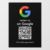 Moderne Scan-to-Review-Google-QR-Code-Geschäftsbes Fensteraufkleber (Blatt)