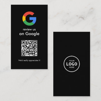 Moderne Scan-to-Review-Google-QR-Code-Geschäftsbes Visitenkarte