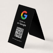Moderne Scan-to-Review-Google-QR-Code-Geschäftsbes Visitenkarten (Rückseite)