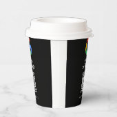 Moderne Scan-to-Review-Google-QR-Code-Geschäftssch Pappbecher (Rechts)