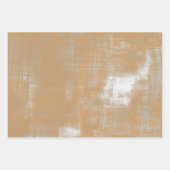 Moderne Schabby kratzte rustikal abstrakt Geschenkpapier Set (Vorderseite 2)